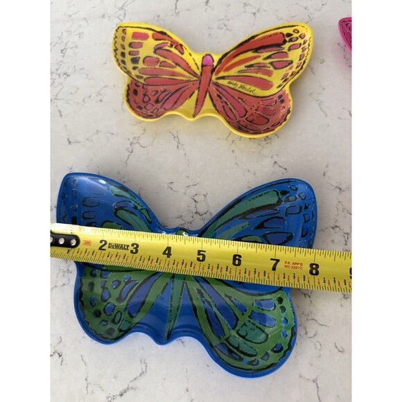ANDY WARHOL Butterfly Melamine Plates Pop-Art  Appetizer Tray - Picture 5 of 6